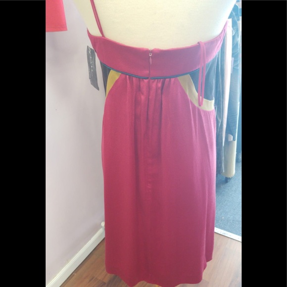 Pink Strapless Nicole Miller dress - Picture 3 of 5